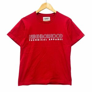 NEIGHBORHOOD ネイバーフッド ロゴプリント Tシャツ 半袖 赤 サイズ S 正規品 / B5032