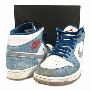 NIKE ナイキ 品番 DN3706-401 AIR JORDAN 1 MID SE エアジョーダン MID シューズ フレンチブルー サイズUS9.5＝27.5cm 正規品 / 33007