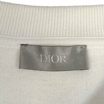 DIOR ディオール 品番 043J604A0531 安全ピン ロゴ 刺繍 スウェット ホワイト サイズL 正規品 / 33680_画像6