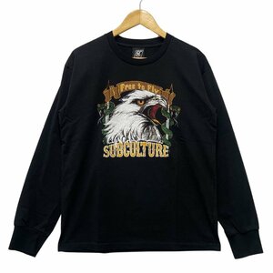 Subculture サブカルチャー 23AW 品番SCLT-A2302 ロングTシャツ 長袖 ブラック サイズ1 正規品 / 33761