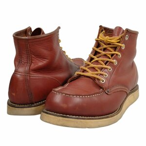 RED WING レッドウィング 8875 モックトゥ ブーツ 96年製 表犬タグ付 ブーツ 赤茶色 US8E＝26 正規品 / 33750