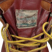 RED WING レッドウィング 8875 モックトゥ ブーツ 96年製 表犬タグ付 ブーツ 赤茶色 US8E＝26 正規品 / 33750_画像8