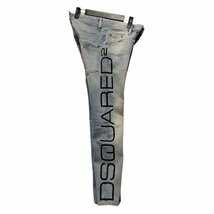 DSQUARED2 ディースクエアード 19AW 品番 S71LB0681 Skater Jean 加工 デニムパンツ インディゴ系 サイズ42 / 33831_画像4