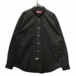 SUPREME シュプリーム 23AW Small Box Shirt スモール ボックスロゴ シャツ 長袖 黒 サイズL 正規品 / 33652