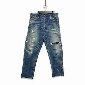 VISVIM ビズビム 0120305005002 SS JOURNNEYMAN PANTS TACKED CRASH ジャーニーマン ダメージ加工 デニムパンツ 正規品 / 31850