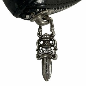 CHROME HEARTS クロムハーツ ラウンドファスナージップ レザーコインケース ウォレット 財布 ブラック 正規品 / 33848の画像5