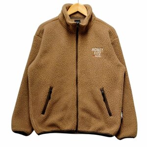 HONEY FITZ ハニーフィッツ POLARTEC FLEECE BOA JACKET ポーラーテック フリース ボアジャケット ベージュ サイズM 正規品 / 33869