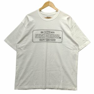 NEIGHBORHOOD ネイバーフッド ロゴ 半袖Ｔシャツ 白 サイズ XL 正規品 / B5110