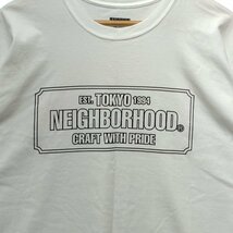 NEIGHBORHOOD ネイバーフッド ロゴ 半袖Ｔシャツ 白 サイズ XL 正規品 / B5110_画像2