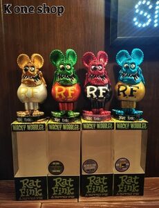 【ラットフィンク　ボビングヘッド メタリックカラー4体セット】FUNKO　送料無料　rat fink