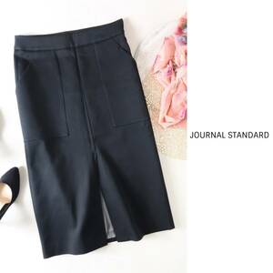 ジャーナルスタンダード JOURNAL STANDARD☆洗える フロントスリットスカート 38サイズ 日本製☆N-H 1805