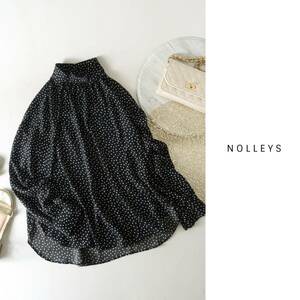 1.2万☆ノーリーズ NOLLEYS☆洗える ハイネックブラウス 38サイズ☆C-K 2116