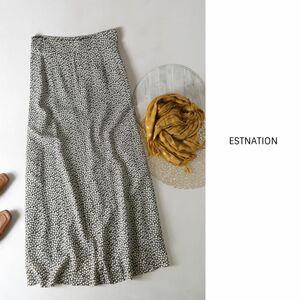 エストネーション ESTNATION☆フラワープリントスカート 38サイズ 日本製☆A-O 2174