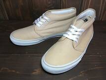 ★VANS バンズ 国内企画 CHUKKA チャッカ ベージュ×白 キャンバス 27.0cmUsed 検 スニーカー SK8 オールドスクール ハーフキャブ_画像1