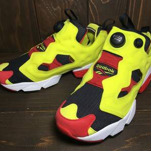 ★Reebok リーボック INSTAPUMP FURY ポンプ フューリー OG 1stカラー シトロン 黄×赤×黒 26.0cm 極美品 Used 検 クラシック スニーカーの画像1