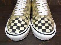 ★VANS バンズ US企画 Comfy Cush Slip Skool スリップ スクール 白×黒 チェッカー 25.5cm 美品 Used 検 スケルトン オールドスクール_画像4