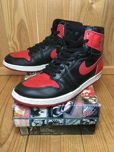 ★ナイキ NIKE エアジョーダン Air Jordan 1 赤×黒 25.5cm 94年製 デッドストック 未使用品 検 DUNK JORDAN AJ1 VNTG