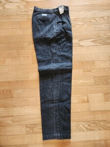 SALE! 1990年代品　送料込■EDWIN エドウィン　1616-01 ブラック　ツータックワイドジーンズ　日本製　Lサイズ