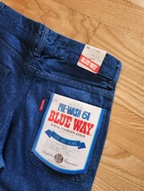 F-116 1970年代製　送料込■BLUE WAY　ブルーウエイ　7724 アメリカンフレアー　ジーンズ　プレ・ウォッシュ51　ブルー　W28_画像2