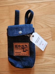 新作　送料込★SAMURAI JEANS サムライジーンズ　SJSPC24-AI デニムスマホケース　インディゴ×藍　財布、小物収納