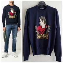 美品 DOLCE&GABBANA 刺繍入りセーター ニット _画像1