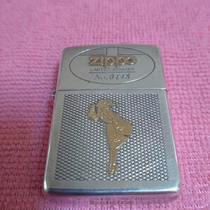 ZIPPO ジッポー. シリアルナンバー付 スターリングシルバーコーティング.ウインディガールジッポー。の画像1