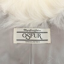 1円■美品　OSFUR オズファー フォックス マフラー ブランド 高級 人気 定番 流行 おしゃれ 婦人 かわいい 30代 40代 50代 EEY Q9-1_画像3