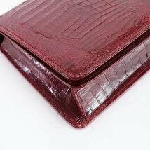 1円■美品■KAIYO■カイヨウ■クロコダイル レザー 2WAY ショルダーバッグ 斜め掛け クロスボディ ゴールド 金具 レディース HHE R7-1_画像7