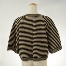 ■極美品■シャネル■ボーダー■ニット■アパレル トップス 服 半袖 通勤 ビジネス ブラック Sサイズ 相当 レディース AJT 0929-J21_画像5