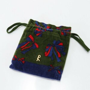 # ultimate beautiful goods # Roberta di Camerino # Logo hand pouch # bag popular standard stylish lovely ribbon lady's EHT 1124-E10