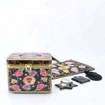 1円 まとめ 5点 セット ANNA SUI アナスイ メイクボックス バニティ 手鏡 ハサミ ピンセット トート バッグ レディース EEM P10-6_画像2