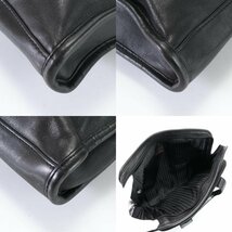 1円■TUMI トゥミ■レザー ビジネス バッグ 書類鞄 ブリーフケース トート 通勤 本革 ブラック 黒 紳士 A4 メンズ EFM H9-9_画像9