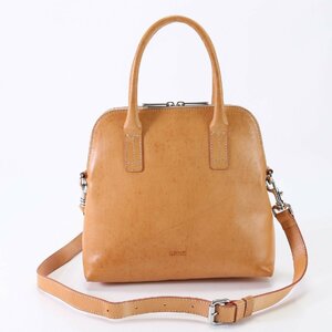 1 jpy #BREEb Lee # leather 2WAY shoulder bag diagonal .. Cross body hand tote bag original leather Brown tea color woman lady's EEM R11-6