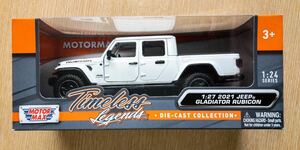 1/24 ジープグラディエーター JEEP ホワイト GLADIATOR RUBICON HARD TOP MOTORMAX 他JEEPグッズ色々