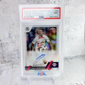 PSA9【ソボスライ 直筆サインカード】 Topps Chrome AUTO リバプール　ライプツィヒ　ハンガリー