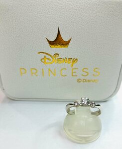 qoj.YV701　PT950　エンゲージリング　Disney　PRINCESS　D0.245/D0.02　鑑定書付き　7号