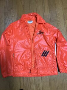 adidasデサントナイロンジャケット　オレンジ　70s サイズM