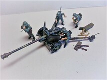 ドイツ　７５ｍｍ 対戦車砲 ＆兵士４名付　S=１/３５　塗装済み完成品_画像1