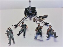 ドイツ　７５ｍｍ 対戦車砲 ＆兵士４名付　S=１/３５　塗装済み完成品_画像9