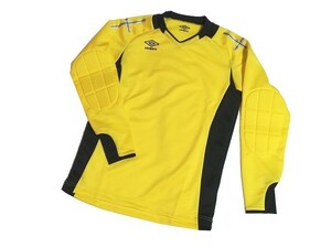 【新品】定価8900円 アンブロ/umbro ゴールキーパー 長袖 トップス UAS6607G【XB】黄色/イエロー 上着 男 サッカー SOCCER メンズ キーパー