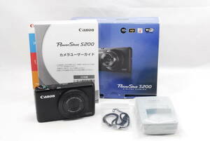 ★美品★ 即決 キャノン Canon PowerShot S200 ブラック コンパクトデジタルカメラ （R6-143）