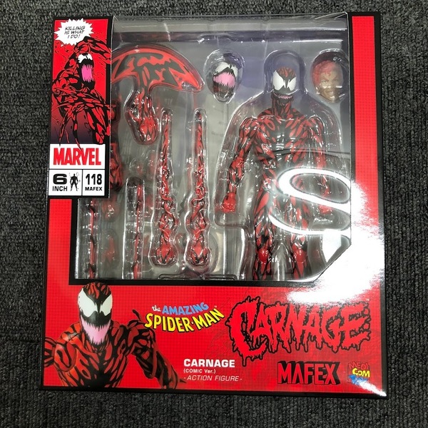 即決【送料無料】マフェックス No.118 MAFEX CARNAGE（COMIC Ver.） MAXMUM CARNA フィギュア カーネージ スパイダーマン ヴェノム