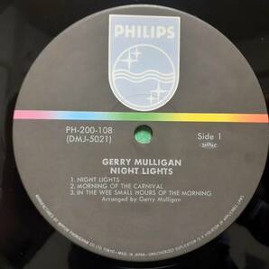 超高音質 究極のアナログLP 日本盤LP帯付き！Gerry Mulligan / Night Lights 1963年作の92年盤 PHILIPS DMJ-5021(PHS-600-108) Audiophileの画像2