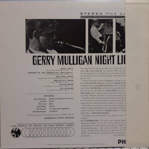 超高音質 究極のアナログLP 日本盤LP帯付き！Gerry Mulligan / Night Lights 1963年作の92年盤 PHILIPS DMJ-5021(PHS-600-108) Audiophileの画像4