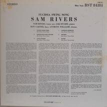 フランスBLUE NOTE盤LP青白ラベル Sam Rivers /Fuchsia Swing Song 1984年 BST84184 Rudy Van Gelder Ron Carter Tony Williams Jaki Byard_画像3