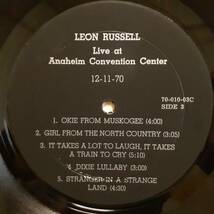 レア 米LP プライベート Elton John & Leon Russell /Live At Anaheim Convention Center 12-11-70 1971年 Rubber Dubber 70-010 Your Song_画像6