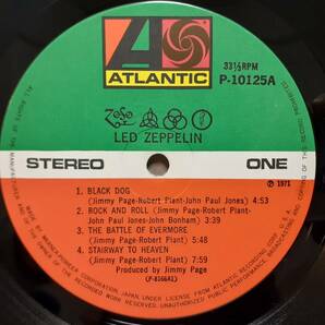 美品 日本盤LP帯付き 補充票！Led Zeppelin / IV 1971年 P-8166A レッド・ツェッペリン 天国への階段 Jimmy Page Stairway To Heaven OBIの画像2