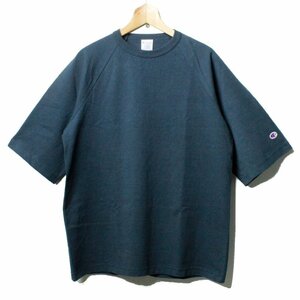 新品 Champion チャンピオン T1011 ティーテンイレブン USA製 ラグラン 無地 ヘビーウェイトTシャツ C5-T306 ネイビー 紺 L