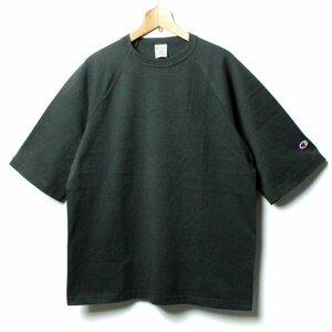 新品 Champion チャンピオン T1011 ティーテンイレブン USA製 ラグラン 無地 ヘビーウェイトTシャツ C5-T306 ブラック 黒 XL