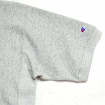 新品 Champion チャンピオンリバースウィーブ 半袖カレッジスウェット スエットTシャツ マスコット キャラクター 染み込みプリント 灰 L_画像4